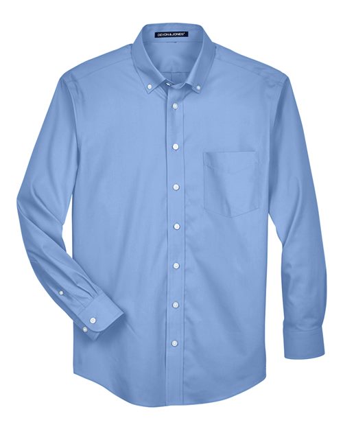 Devon & Jones D630 Men's Crown Collection® Oxford Woven Dress Shirt - Light Blue
