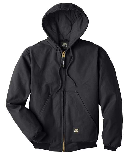 Berne Apparel HJ51 Men's Berne Heritage Hooded Jacket - Black