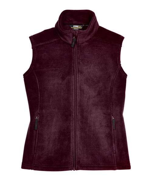 CORE365 78191 Women's Journey Fleece Vest - Burgundy