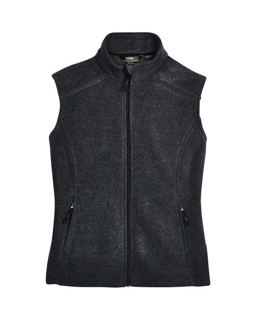 Load image into Gallery viewer, CORE365 78191 Women's Journey Fleece Vest - Heather Charcoal
