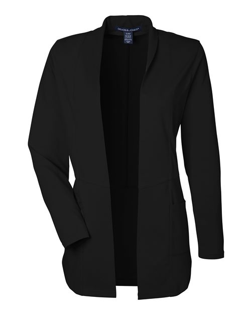 Devon & Jones DP125W Women's Raleigh Stretch Cardigan - Black