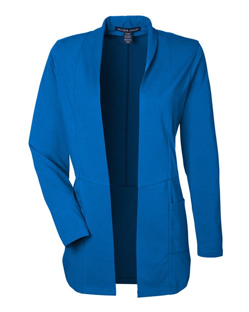 Devon & Jones DP125W Women's Raleigh Stretch Cardigan - French Blue