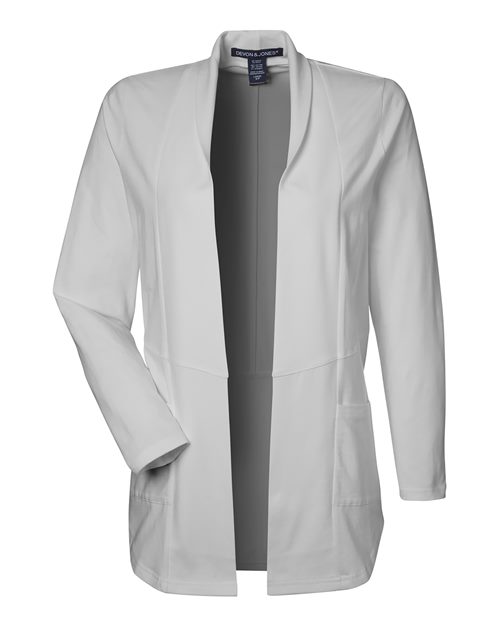 Load image into Gallery viewer, Devon &amp; Jones DP125W Women's Raleigh Stretch Cardigan - Grey
