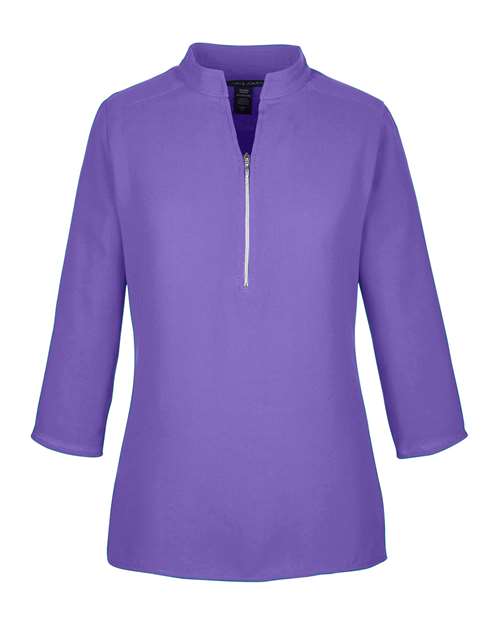Devon & Jones DP611W Women's Perfect Fit™ Three-Quarter Sleeve Crepe Tunic - Grape