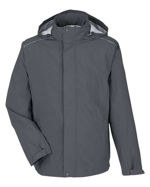 Load image into Gallery viewer, CORE365 CE712 Men's Barrier Packable Rain Jacket - Carbon
