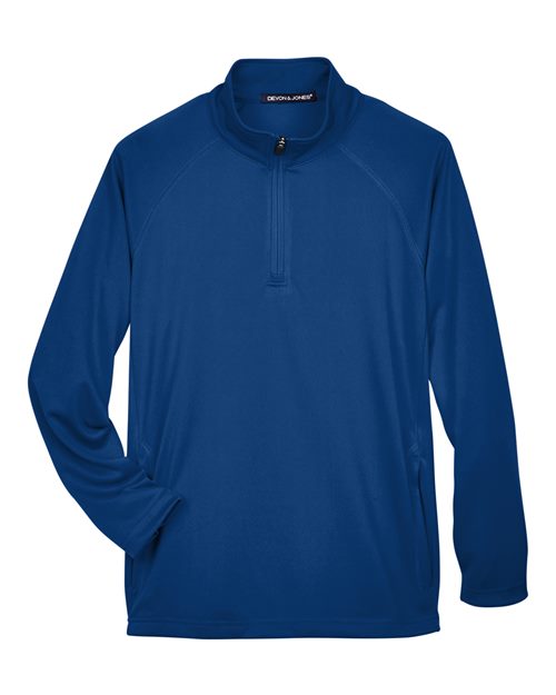 Load image into Gallery viewer, Devon &amp; Jones DG440 Men's Stretch Tech-Shell® Compass Quarter-Zip Pullover - True Royal
