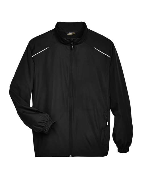 CORE365 88183T Men's Tall Techno Lite Motivate Unlined Lightweight Jacket - Black