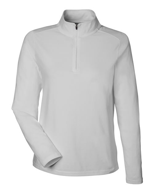 Load image into Gallery viewer, Devon &amp; Jones DG425W Women's Raleigh Stretch Quarter-Zip Pullover - Grey
