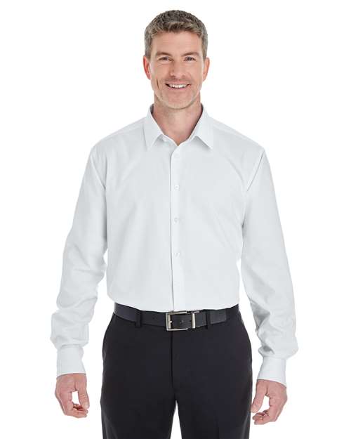 Devon & Jones DG532 Men's Crown Collection® Royal Dobby Dress Shirt - White
