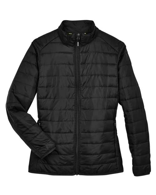 CORE365 CE700W Women's Prevail Packable Puffer Jacket - Black