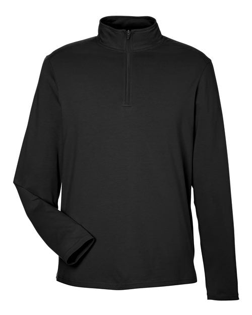 Devon & Jones DG425 Men's Raleigh Stretch Quarter-Zip Pullover - Black