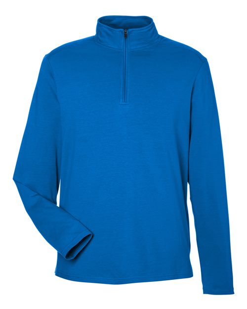 Load image into Gallery viewer, Devon &amp; Jones DG425 Men's Raleigh Stretch Quarter-Zip Pullover - French Blue
