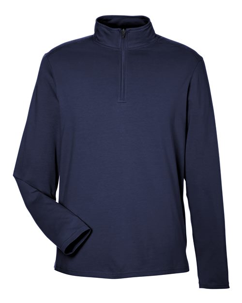 Devon & Jones DG425 Men's Raleigh Stretch Quarter-Zip Pullover - Navy