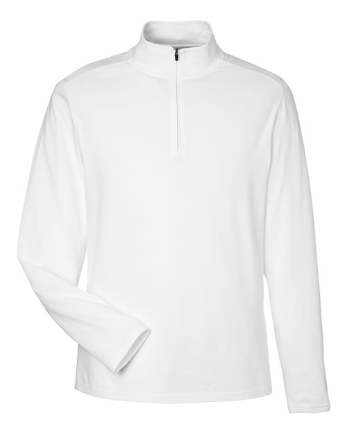 Load image into Gallery viewer, Devon &amp; Jones DG425 Men's Raleigh Stretch Quarter-Zip Pullover - White
