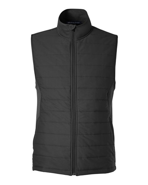 Load image into Gallery viewer, Devon &amp; Jones DG706 Men's New Classics® Charleston Hybrid Vest - Black/ Melange Black
