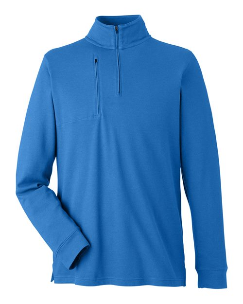 Devon & Jones DG400 Men's New Classics® Performance Quarter-Zip Pullover - French Blue