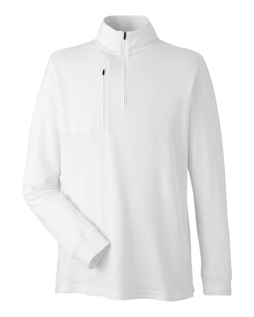 Load image into Gallery viewer, Devon &amp; Jones DG400 Men's New Classics® Performance Quarter-Zip Pullover - White
