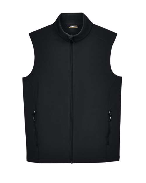 Load image into Gallery viewer, CORE365 CE701 Men's Cruise Two-Layer Fleece Bonded Soft Shell Vest - Black

