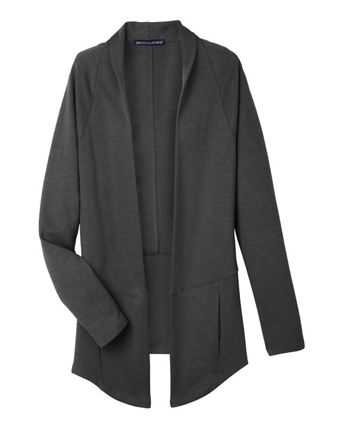 Devon & Jones DG481W Women's New Classics® Charleston Cardigan - Black Melange