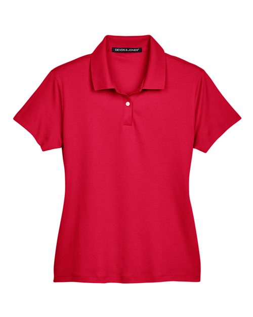 Devon & Jones DG200W Women's Pima-Tech™ Jet Piqué Polo - Red
