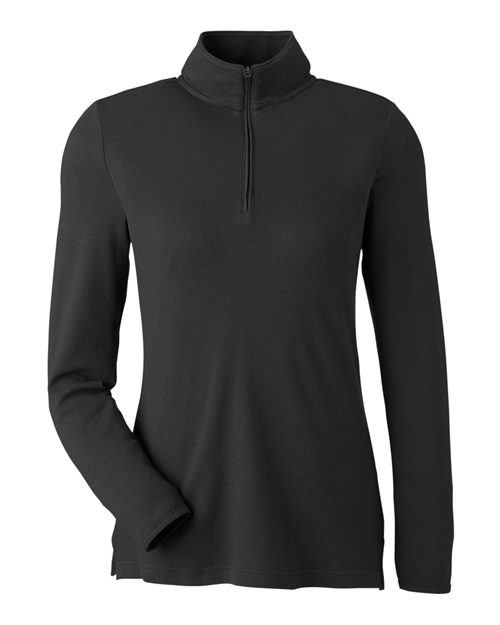 Devon & Jones DG400W Women's New Classics® Performance Quarter-Zip Pullover - Black