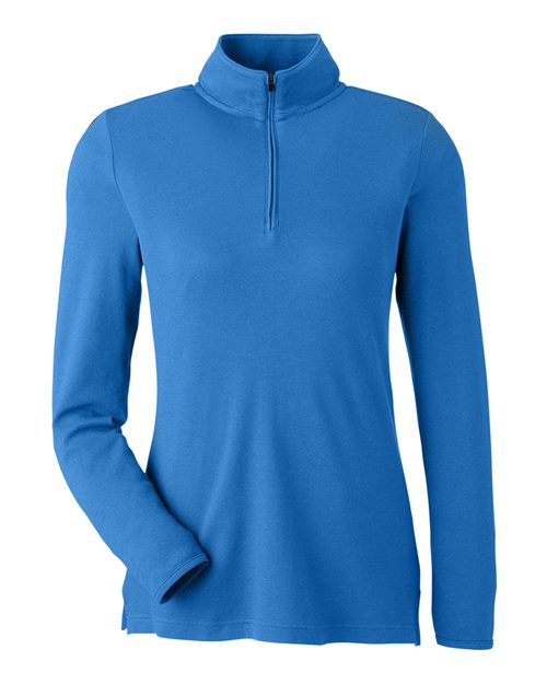 Devon & Jones DG400W Women's New Classics® Performance Quarter-Zip Pullover - French Blue