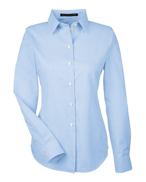 Devon & Jones DG532W Women's Crown Collection® Royal Dobby Woven Dress Shirt - French Blue