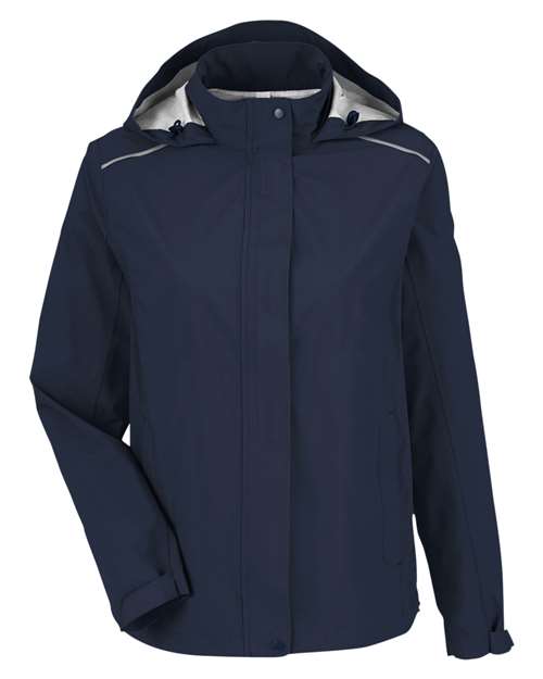 Load image into Gallery viewer, CORE365 CE712W Women's Barrier Packable Rain Jacket - Classic Navy
