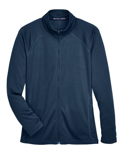 Load image into Gallery viewer, Devon &amp; Jones DG420W Women's Stretch Tech-Shell® Compass Full-Zip Jacket - Navy
