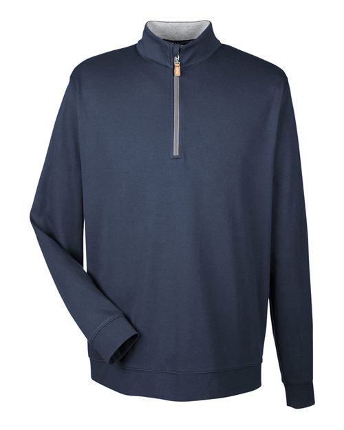 Devon & Jones DG479 Men's DRYTEC20™ Performance Quarter-Zip Pullover - Navy/ Grey Heather/ Graphite