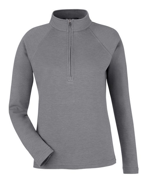 Load image into Gallery viewer, Devon &amp; Jones DG481WZ Women's New Classics® Charleston Quarter-Zip Pullover - Graphite Melange
