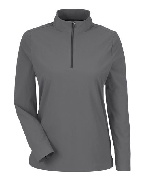 Devon & Jones DG410W Women's CrownLux Performance® Windsor Welded Quarter-Zip Pullover - Graphite