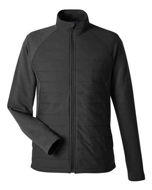Devon & Jones DG704 Men's New Classics® Charleston Hybrid Jacket - Black/ Melange Black