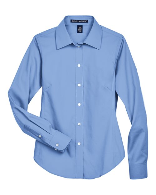 Devon & Jones D630W Women's Crown Collection® Oxford Woven Dress Shirt - Light Blue