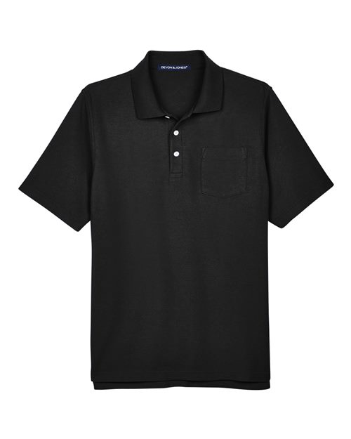 Devon & Jones DG150P Men's DRYTEC20™ Performance Pocket Polo - Black