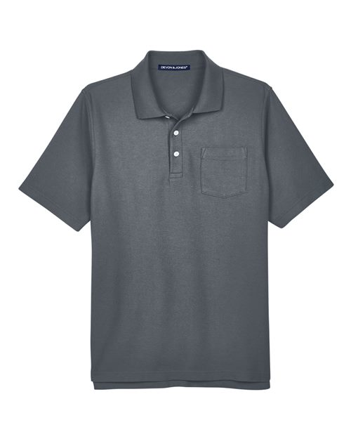 Devon & Jones DG150P Men's DRYTEC20™ Performance Pocket Polo - Graphite