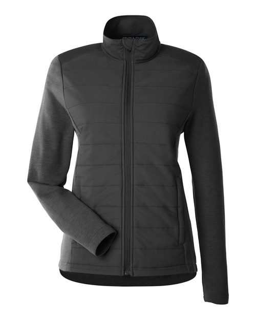 Devon & Jones DG704W Women's New Classics® Charleston Hybrid Jacket - Black/ Melange Black