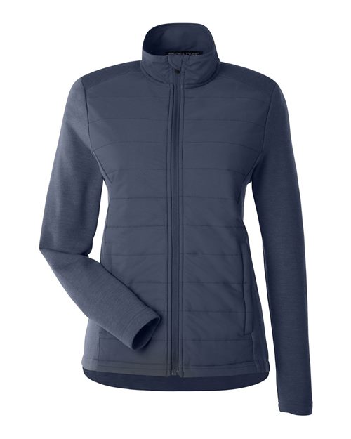 Load image into Gallery viewer, Devon &amp; Jones DG704W Women's New Classics® Charleston Hybrid Jacket - Navy Melange/ Navy
