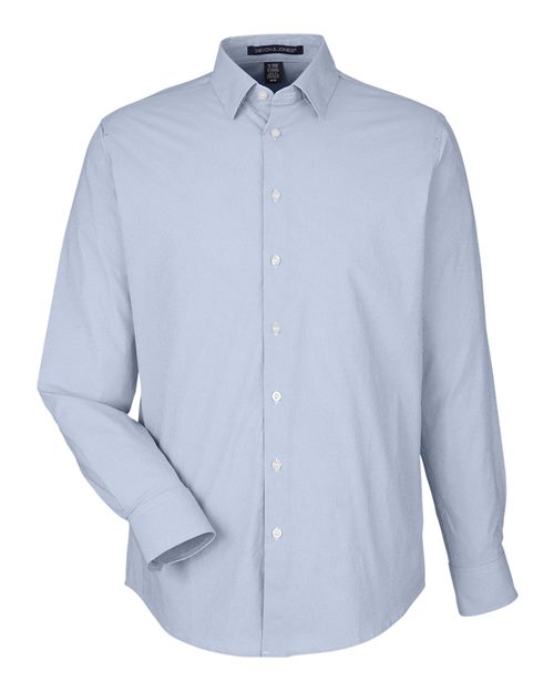 Load image into Gallery viewer, Devon &amp; Jones DG537 Men's CrownLux Performance® Microstripe Dress Shirt - Navy/ White
