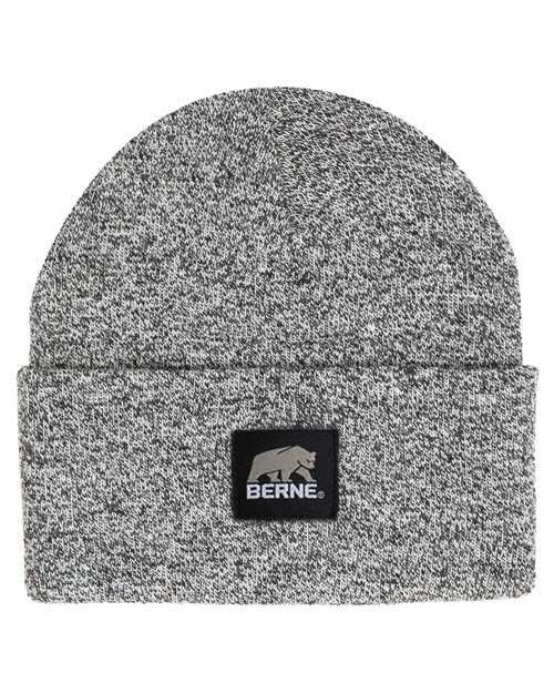 Berne Apparel H150 Heritage Knit Cuff Beanie - Black/ White