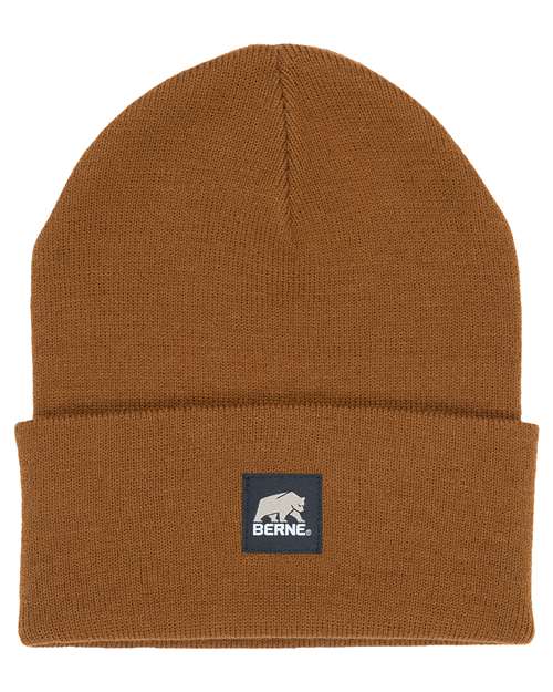 Load image into Gallery viewer, Berne Apparel H150 Heritage Knit Cuff Beanie - Brown
