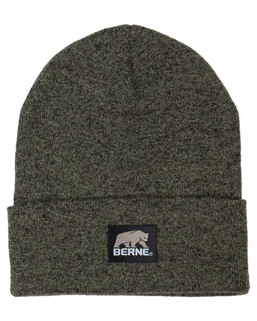 Load image into Gallery viewer, Berne Apparel H150 Heritage Knit Cuff Beanie - Cedar Green Heather
