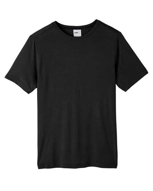 CORE365 CE111T Unisex Tall Fusion ChromaSoft™ Performance T-Shirt - Black