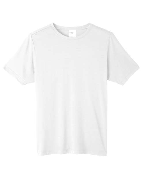 CORE365 CE111T Unisex Tall Fusion ChromaSoft™ Performance T-Shirt - White