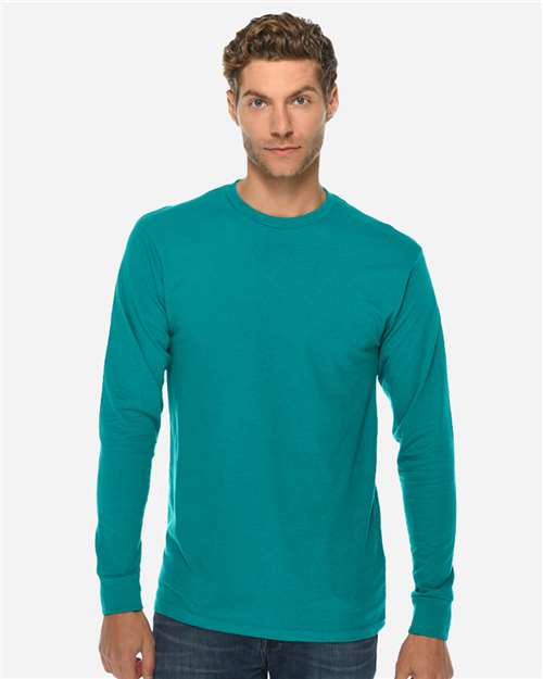 Load image into Gallery viewer, Lane Seven LS15009 Unisex Heavyweight Long Sleeve Tee - Teal
