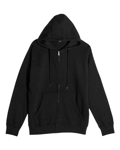 Lane Seven LS14003 Unisex Premium Full-Zip Hoodie Sweatshirt - Black