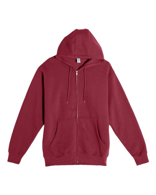 Lane Seven LS14003 Unisex Premium Full-Zip Hoodie Sweatshirt - Burgundy