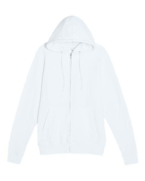 Lane Seven LS14003 Unisex Premium Full-Zip Hoodie Sweatshirt - White