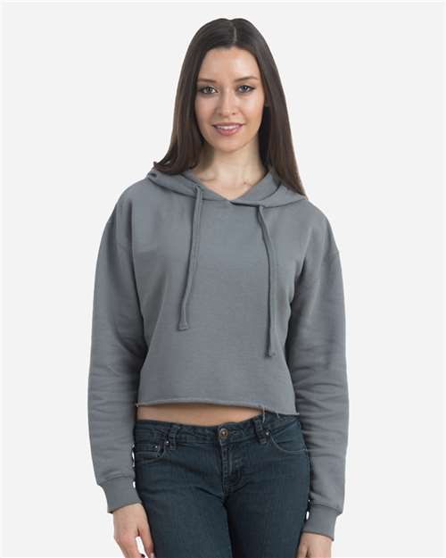Load image into Gallery viewer, Lane Seven LS12000 Women's Cropped Hoodie Sweatshirt - Storm
