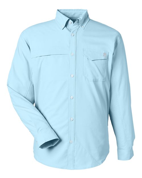 Load image into Gallery viewer, HUK H150172 Men's Tide Point Pocket Fishing Shirt - Crystal Blue
